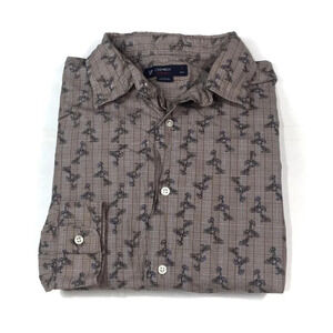 BF143 Daniel Cremieux Collection Paisley Shirt L
